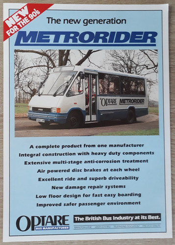 Optare metrorider citybus - optare,