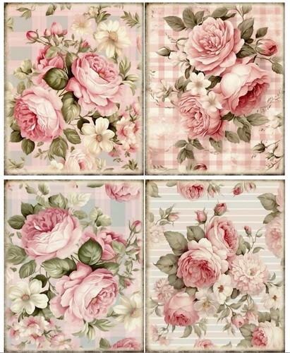 Decoupage prints shabby - shabby, chic