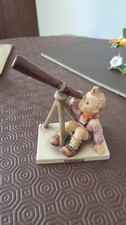 VINTAGE GOEBEL HUMMEL STAR GAZER FIGURINE, BOY w TELESCOPE, TMK-3, W. GERMANY 