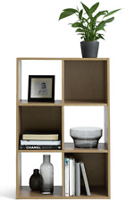 Home Squares 6 Cube Storage Unit - Oak Effect | Modern Shelf Organizer Storage