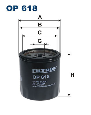 Oil filter filtron 618 for - filter,