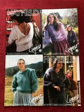 Vintage Hayfield Lugano Classic 1980's 1990's Mohair knitting patterns  130.3.5