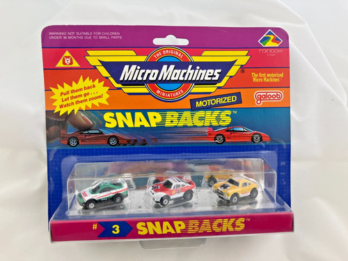 Micro machines snap backs 3 - machines,