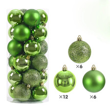24x Christmas Baubles Tree