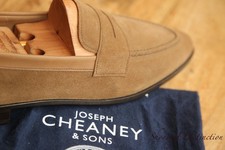 Cheaney beige brown - brown, suede
