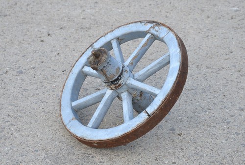 Vintage old wooden - , cart