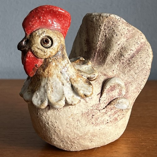 Studio pinfold pottery hen - pottery,