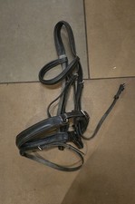 Comfort Crown Padded Flash Bridle - Black - Full
