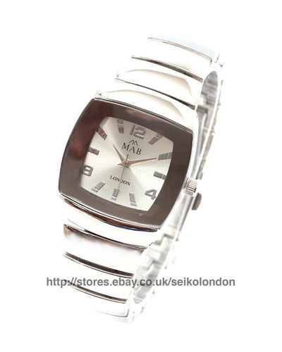 Unisex silver dial watch - silver,