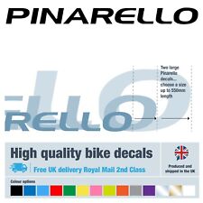Pinarello road bike decal 325-550mm long with free bike protection (20 pack)