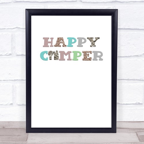 Happy camper colour - camper, glitter