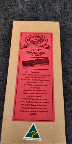 Gordon 3 4 - 3/4", shoulder