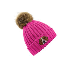 BEAGLE POM POM BEANIE DOG