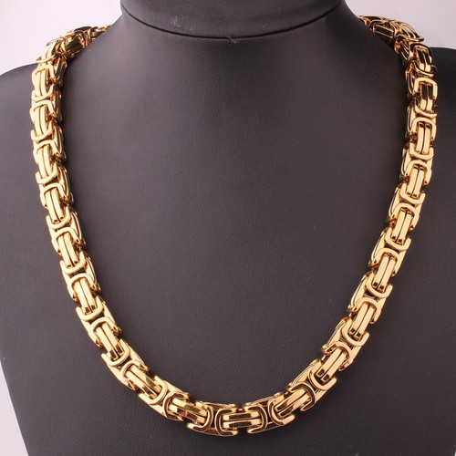 12mm heavy gold tone stainless - 12mm,