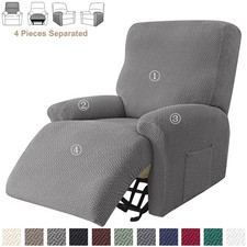 Jacquard Stretch Recliner Sofa