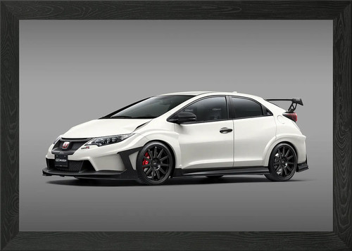 Honda civic type framed - framed, wall
