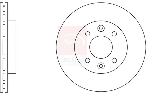 Brake discs pair vented - 2x,