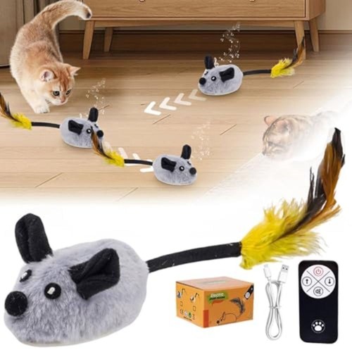 Interactive cat toy mouse - interactive,
