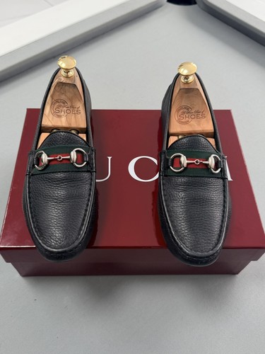 Gucci loafers leather shoes - leather,
