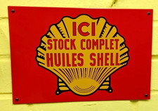 New French Shell Oil Embossed
