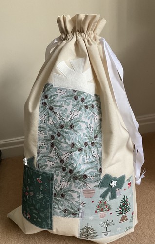 Handmade christmas santa sack - handmade,