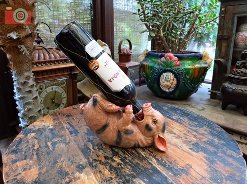 Charming pig wine bottle - pig,