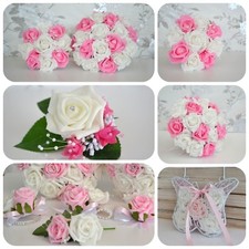 wedding bouquet posy PINK &