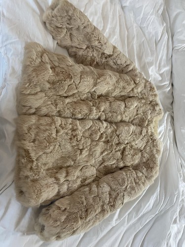 Beige rabbit fur - beige, jacket