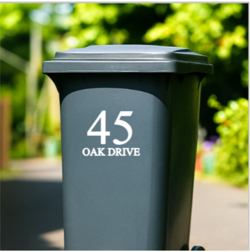 Personalised bin number - ,