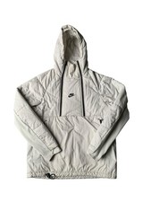 Nike Tech Pack Jacket Mens Small Cream Hooded Padded 928885-072