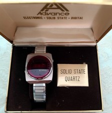 Vintage Benrus Red LED Digital