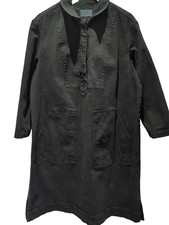 Toast Black Denim Midi Utility / Chore Dress size 16