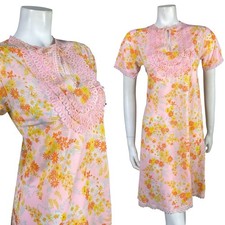 VTG 60S MOD PSYCHEDELIC FLORAL