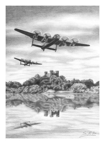 Bbmf lancaster over - lancaster,