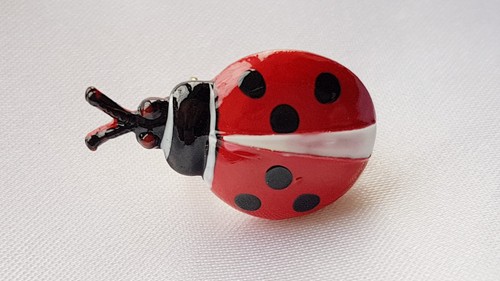 Ladybird brooch red - brooch,