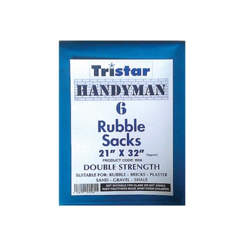 Heavy duty rubble sack - heavy, x6