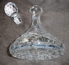 HEAVY CRYSTAL CUT GLASS SHIPS