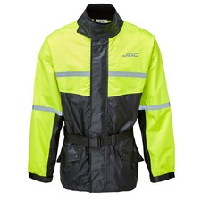 JDC Motorcycle Motorbike Waterproof Hi-Vis Black/Yellow SHIELD - XL (220)
