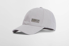 Mens Barbour International Norton Baseball Cap Hat Strapback Grey OSFM BNWT