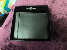Jeff Banks Dark Brown Leather Wallet New