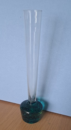 Elegant tall green - green/clear, glass