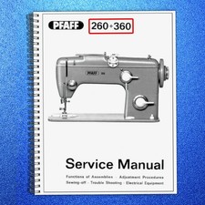 PFAFF 260 360 262 362 Sewing Machine Service Manual TOUGH COIL BINDING & JACKET