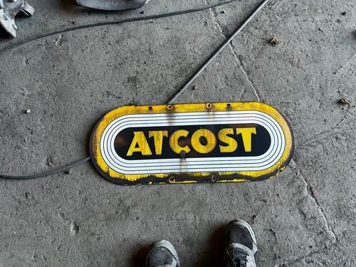 Vintage atcost enamel - atcost, –