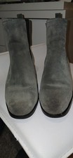 MARKON ankle Chelsea boots UK 6 grey suede heels smart casual