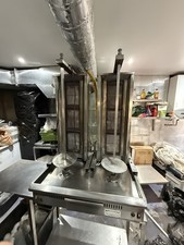 Archway 3 Burner LPG Gas Twin Doner Kebab Grill