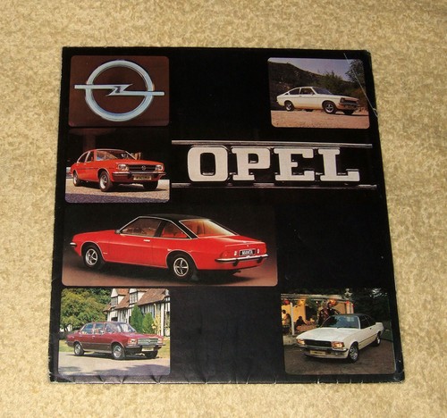 Opel car range october 1976 - october,