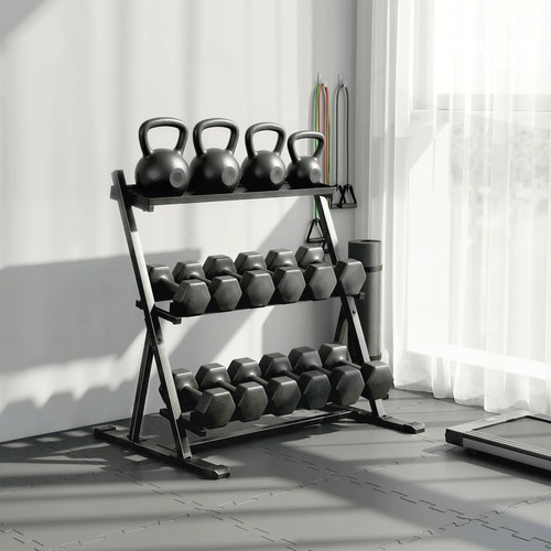 Tier dumbbell rack weight - 3-tier,
