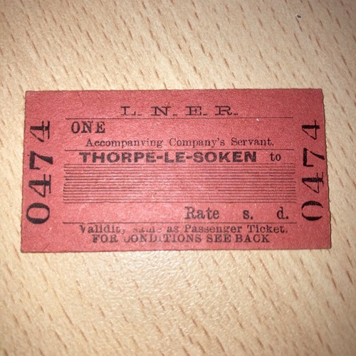 Lner railway ticket - ticket.,