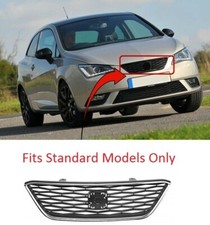 Fits Seat Ibiza 2012-15 Front Grille Main W/Chrome Frame Only Standard Models