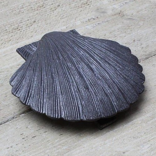 Cast iron scallop shell - scallop, door